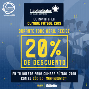 Hablaelbalón invita a la Cumbre Fútbol 2019