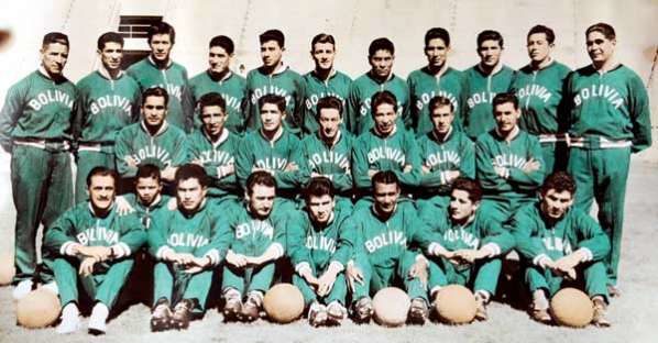 Selección de Bolivia campeona de la Copa América de 1963.